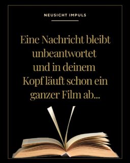 Neusicht-Impuls #1 🖤
 
Eine Nachricht bleibt unbeantwortet und in deinem Kopf läuft schon ein ganzer Film ab… KOPFKINO, Glückwunsch, kommt dir das bekannt vor?
 
Die Tatsache: „Die Nachricht wurde noch nicht beantwortet.“
Die Geschichte, die wir uns daraus zurechte basteln: „Ich bin wohl nicht wichtig.“
 
Wir reagieren meistens nicht auf das, was wirklich passiert.
Wir reagieren auf die Geschichte, die wir uns selbst darüber erzählen.
 
Übung für diese Woche:
Notiere drei Situationen, in denen du automatisch etwas interpretiert hast.
Schreibe anschließend zwei Sätze auf:
- Was ist tatsächlich passiert?
- Welche Geschichte habe ich mir darüber erzählt?
 
#NeusichtImpuls #Selbstreflexion #Beobachten #inneremuster